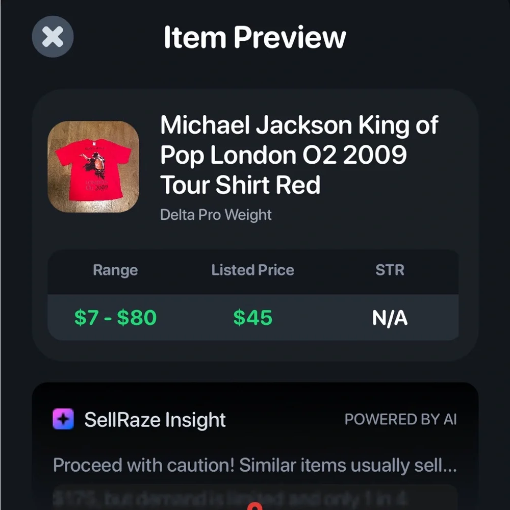 King of Pop London O2 2009 Red Graphic T-Shirt - Picture 7 of 7